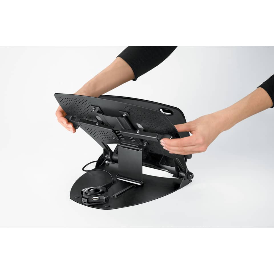 Supporto FELLOWES notebook Professional Series™ plastica e metallo nero/silver 8024602