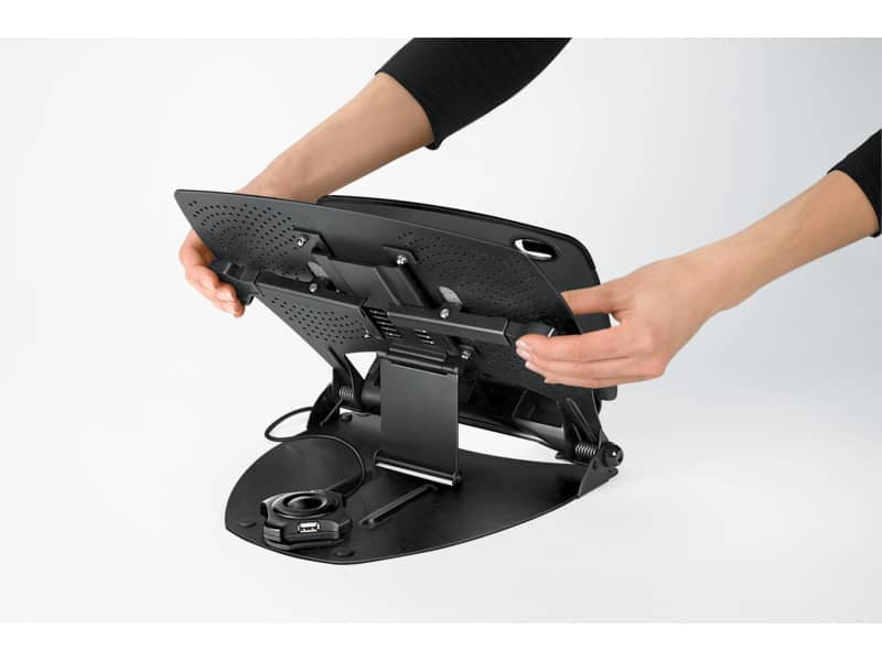 Supporto FELLOWES notebook Professional Series™ plastica e metallo nero/silver 8024602