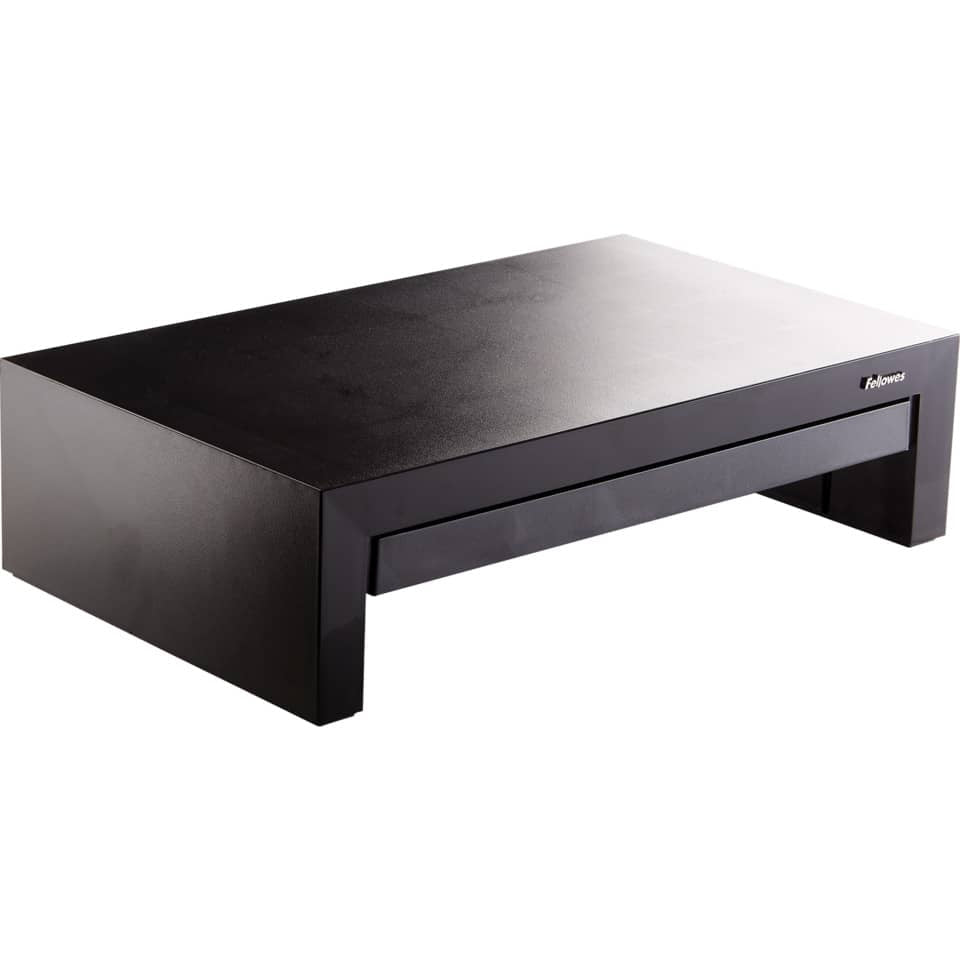 Supporto FELLOWES Monitor Designer Suites plastica nero altezza regolabile 11/13/15cm - 8038101