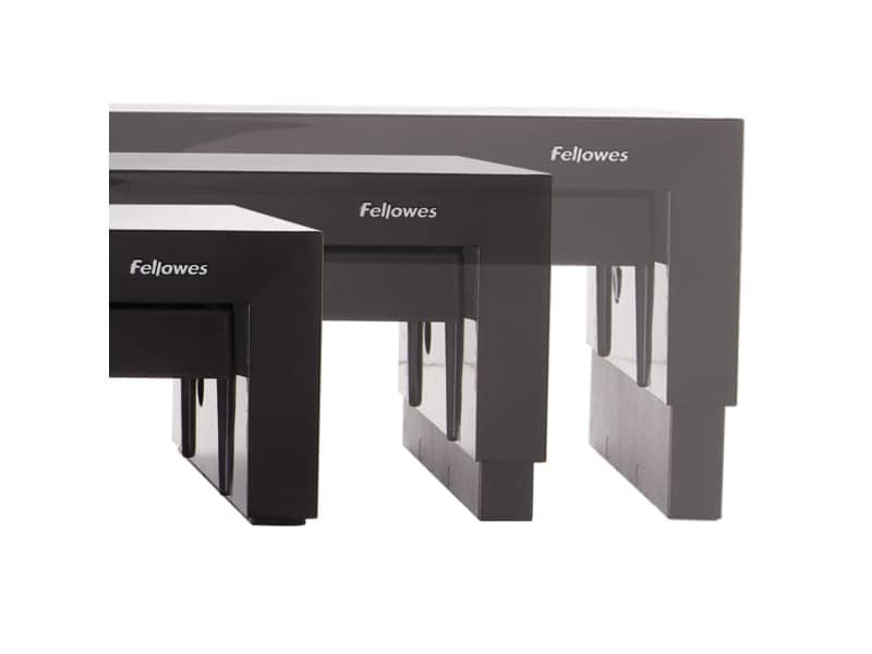 Supporto FELLOWES Monitor Designer Suites plastica nero altezza regolabile 11/13/15cm - 8038101