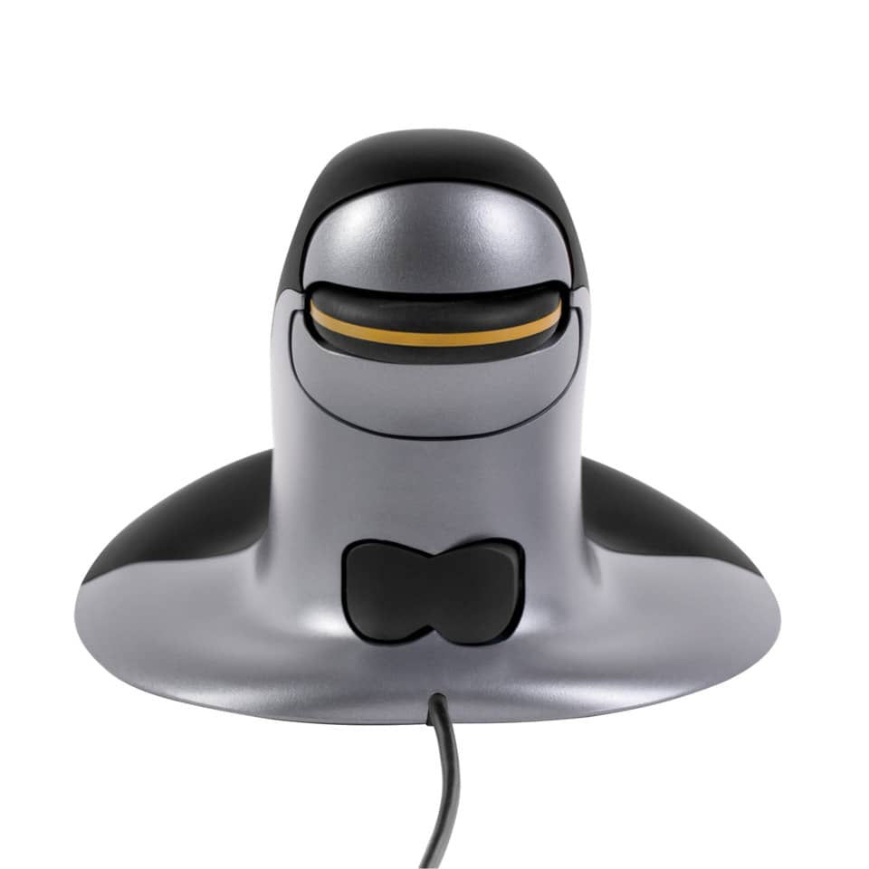 Mouse verticale FELLOWES Penguin® grande con filo grigio/nero 9894401