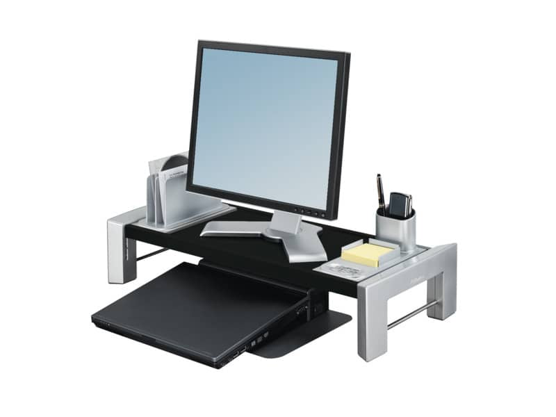Workstation per schermo piatto FELLOWES Professional Series 23,5 x 65,72 x 29,21 cm grigio/nero - 8037401