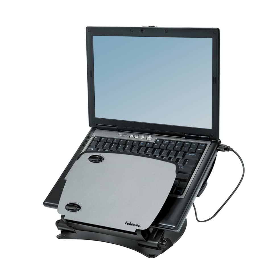 Supporto FELLOWES notebook Professional Series™ plastica e metallo nero/silver 8024602