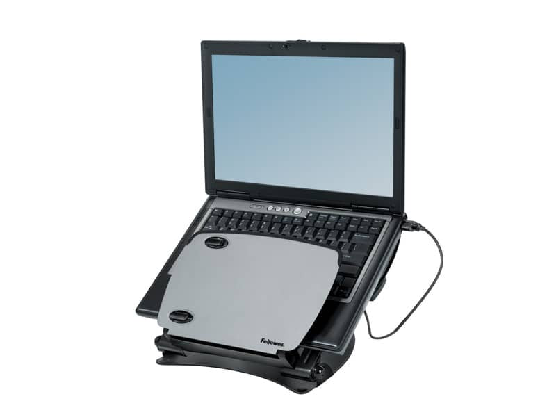 Supporto FELLOWES notebook Professional Series™ plastica e metallo nero/silver 8024602