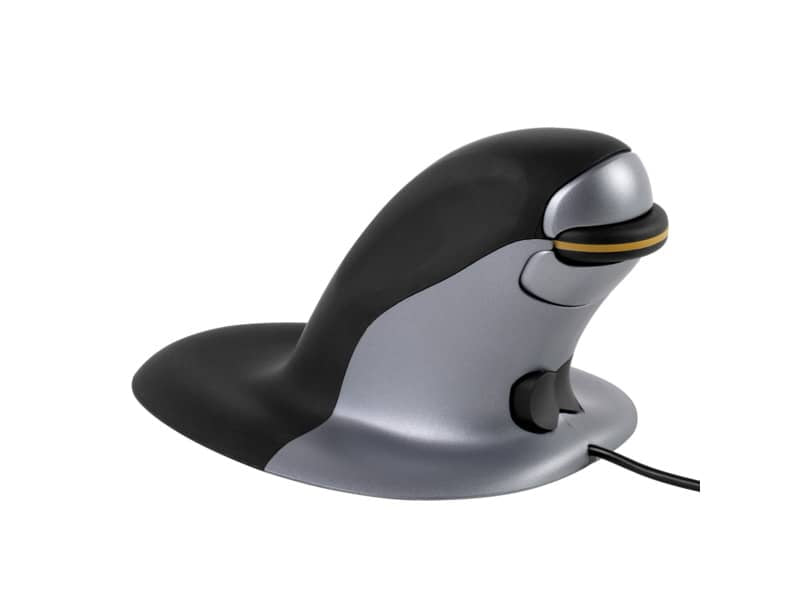 Mouse verticale FELLOWES Penguin® grande con filo grigio/nero 9894401