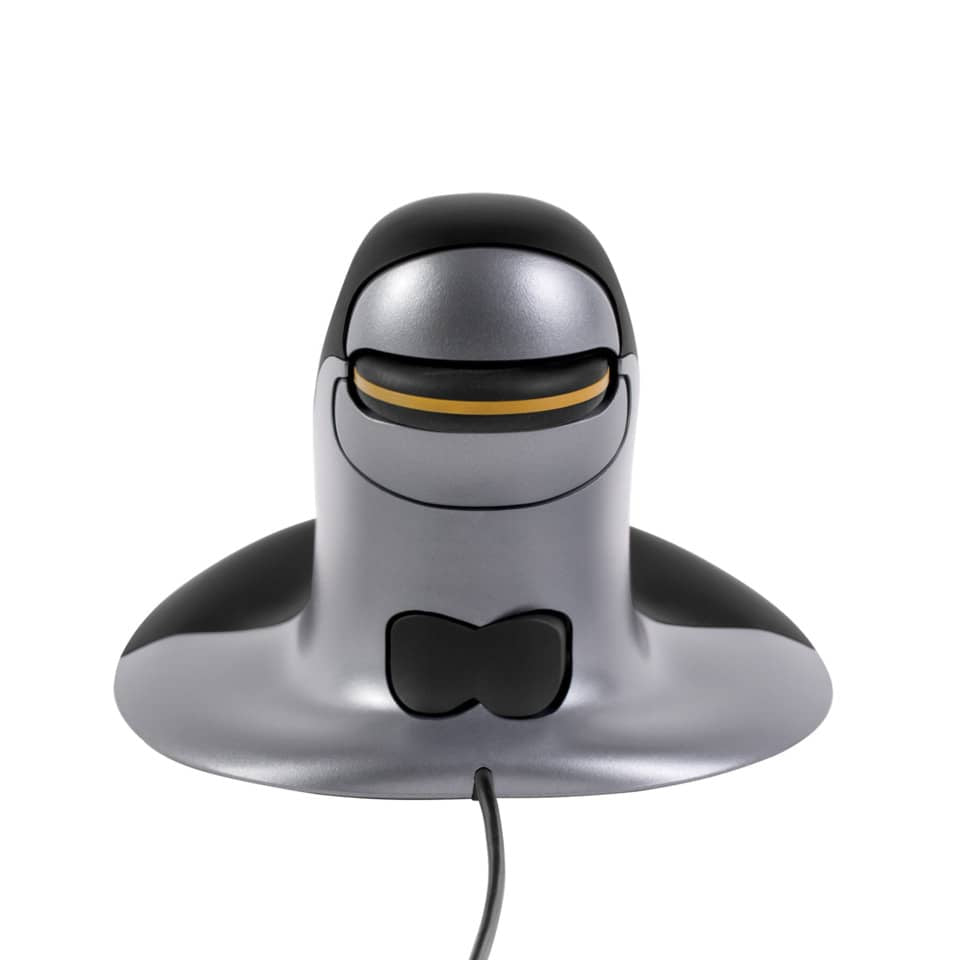 Mouse verticale FELLOWES Penguin® medio con filo grigio/nero 9894601