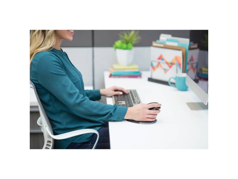 Mouse verticale FELLOWES Penguin® grande con filo grigio/nero 9894401