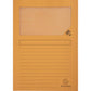 Cartelline con finestra Exacompta Forever® A4 cartoncino 120 g/m² arancio conf. da 100 - 50104E
