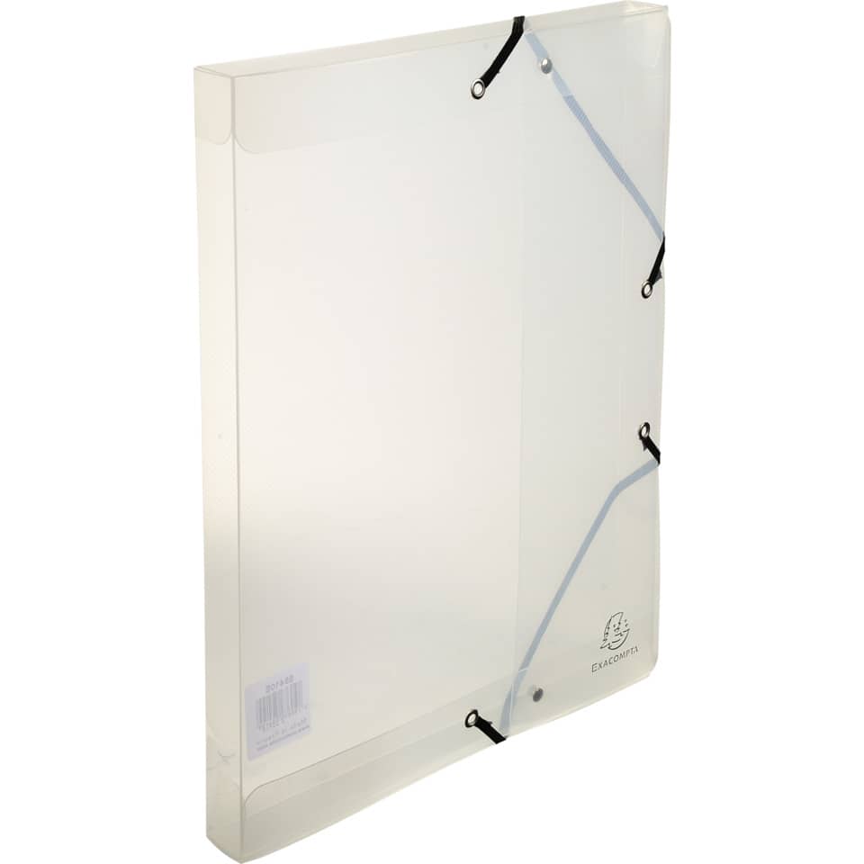 Scatola archivio Exacompta Crystal Clear trasparente dorso 2,5 cm - 24x32 cm 5962E