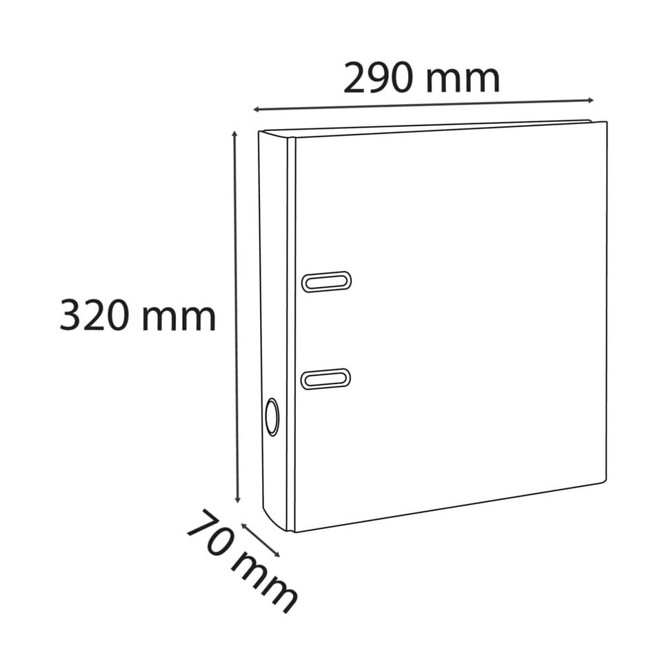 Raccoglitore a leva personalizzabile Exacompta Kreacover® bianco dorso 7 cm 53789E