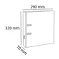 Raccoglitore a leva personalizzabile Exacompta Kreacover® bianco dorso 7 cm 53789E