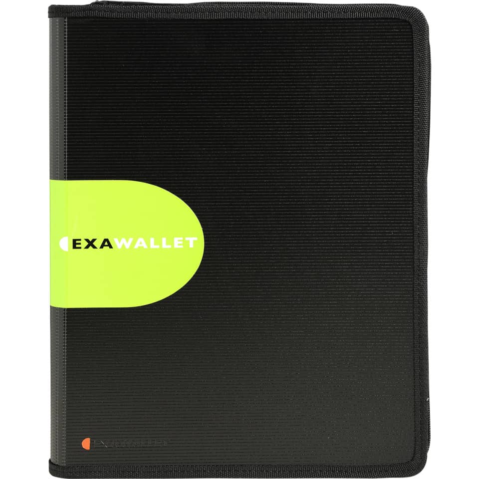 Cartella per conferenze Exacompta EXAWALLET con calcolatrice EXACTIVE A4 nero - 55534E
