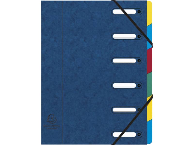 Classificatore Harmonika® 6 divisori - 24,5x32 cm blu 55062E