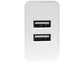 Presa caricatore Media Range 3.1A Dual USB A-C per smartphone e tablet bianco MRMA112