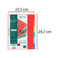 Intercalari in carta Exacompta NATURE FUTURE assortiti carta lustré A4 225 g/m² 6 tasti - 1406E