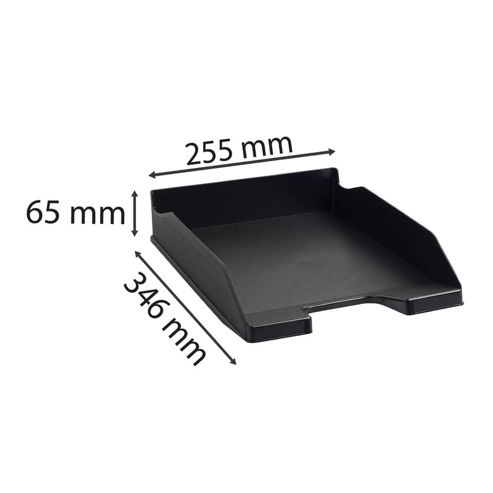 Vaschetta portacorrispondenza Exacompta MIDI-COMBO EcoBlack plastica A4+ nero 113014D