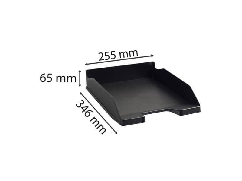 Vaschetta portacorrispondenza Exacompta MIDI-COMBO EcoBlack plastica A4+ nero 113014D