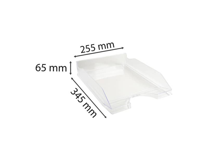 Vaschetta portacorrispondenza Exacompta ECOTRAY Office plastica A4+ cristallo 12323D
