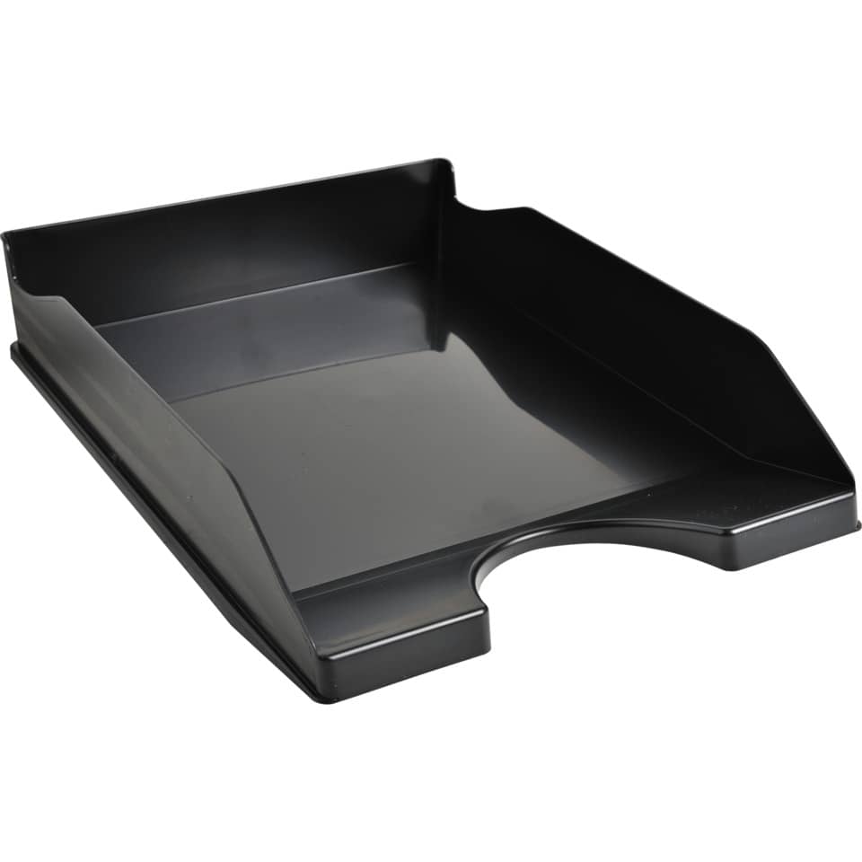 Vaschetta portacorrispondenza Exacompta ECOTRAY EcoBlack plastica A4+ nero 123014D