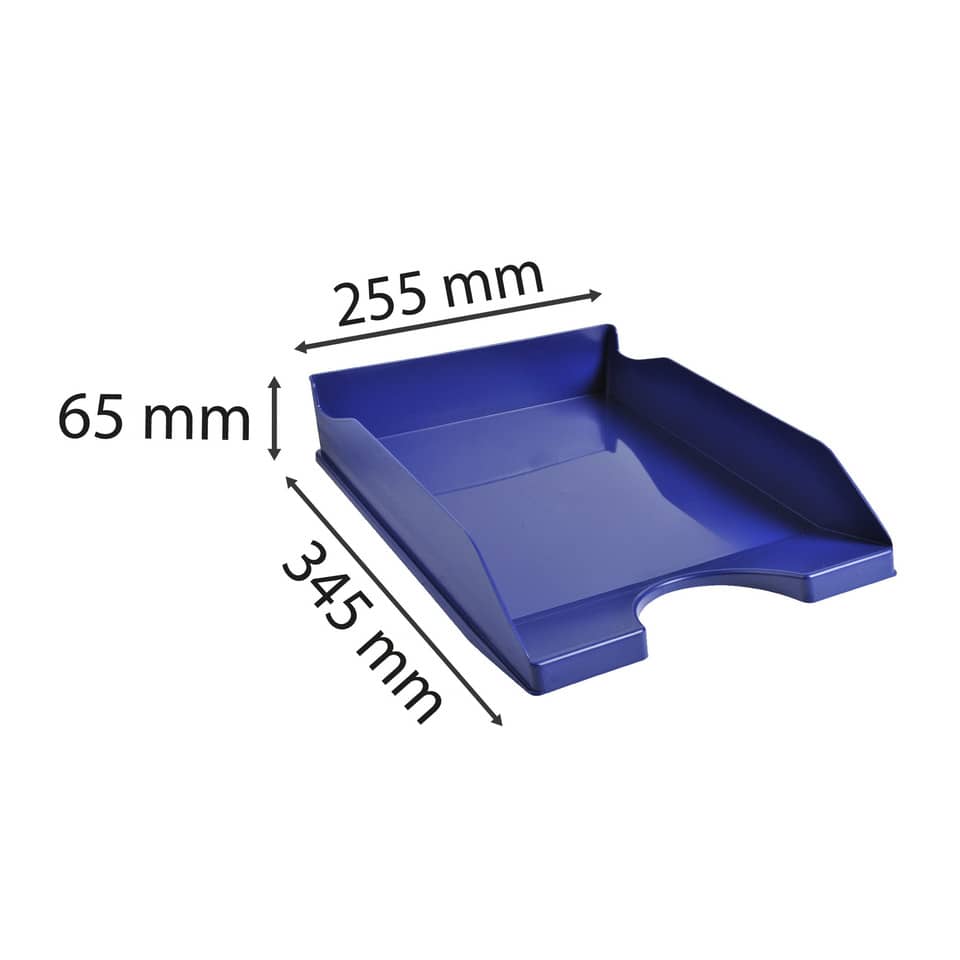 Vaschetta portacorrispondenza Exacompta ECOTRAY Office plastica A4+ blu notte 123104D