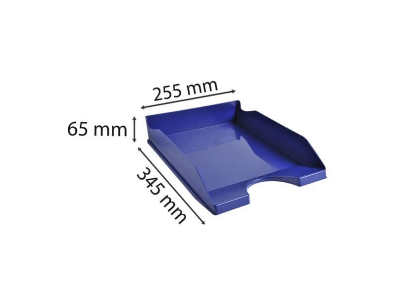 Vaschetta portacorrispondenza Exacompta ECOTRAY Office plastica A4+ blu notte 123104D