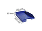 Vaschetta portacorrispondenza Exacompta ECOTRAY Office plastica A4+ blu notte 123104D