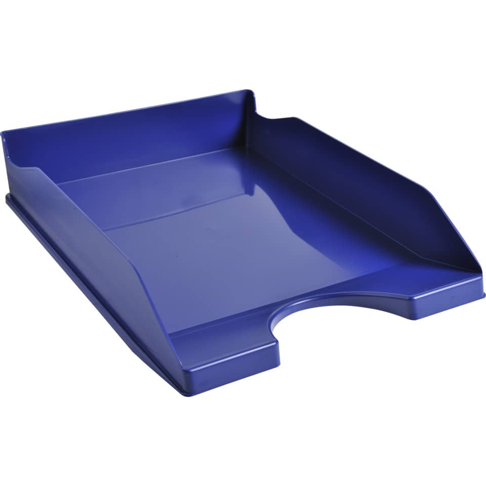 Vaschetta portacorrispondenza Exacompta ECOTRAY Office plastica A4+ blu notte 123104D