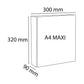 Raccoglitore personalizzabile Exacompta A4 maxi Kreacover® bianco 4 anelli a D 60 mm - 51945E