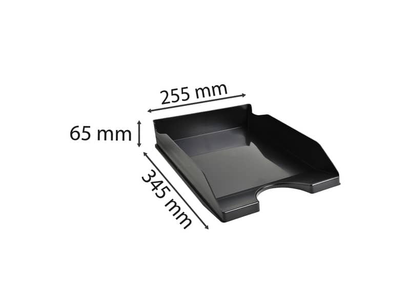 Vaschetta portacorrispondenza Exacompta ECOTRAY EcoBlack plastica A4+ nero 123014D