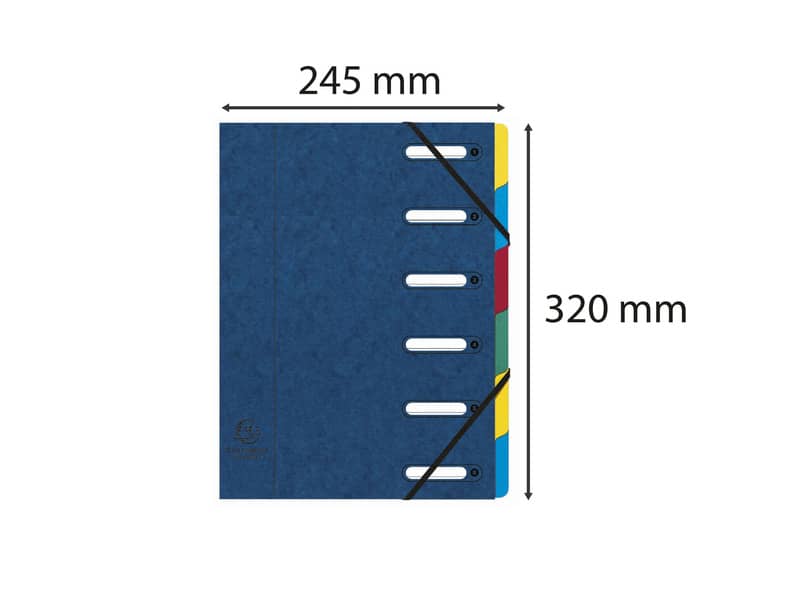 Classificatore Harmonika® 6 divisori - 24,5x32 cm blu 55062E