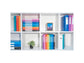 Raccoglitore ad anelli Exacompta LINEA OPACO 4 anelli Ø 30 mm ppl A4 MAXI 297x242 10 colori assortiti - 51699E