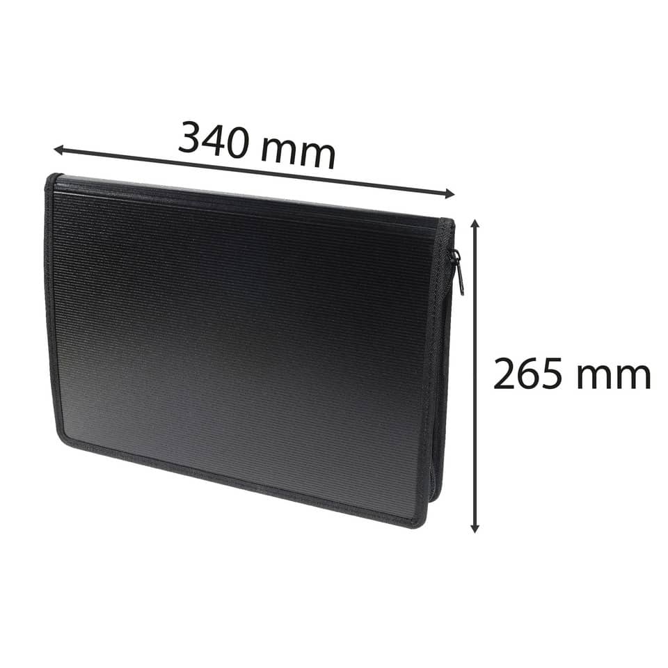 Cartella per conferenze Exacompta EXAWALLET con calcolatrice EXACTIVE A4 nero - 55534E