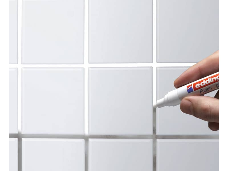 Marcatore per fughe edding 8200 punta conica 2-4 mm bianco 4-8200-1-4049