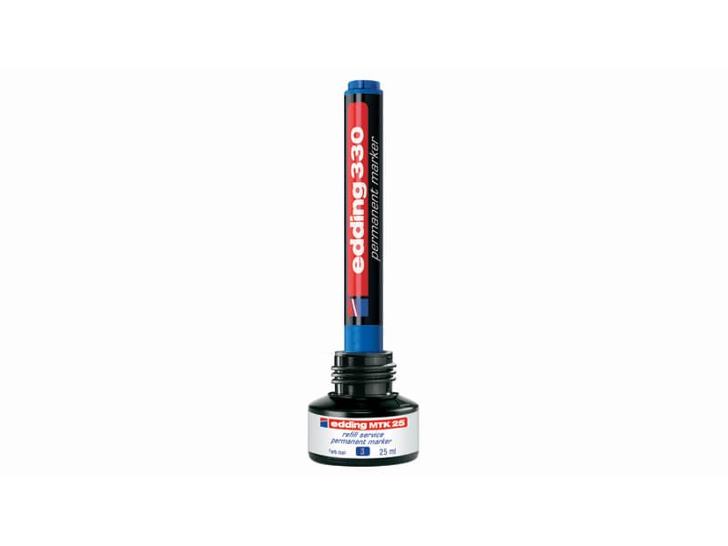 Marcatore permanente edding 330 punta scalpello 1-5 mm blu 4-330003