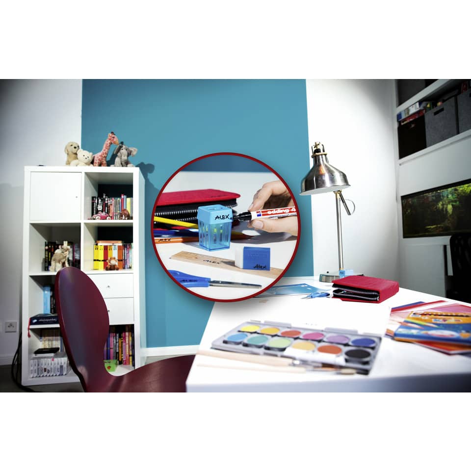 Marcatore permanente edding 404 punta conica 0,75 mm rosso 4-404002