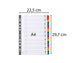 Intercalari stampati in digitale Exacompta Protect'o cartoncino A4 160g/mq 20 tasti AZ - 1111E