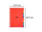 Intercalari in carta Exacompta NATURE FUTURE assortiti carta lustré A4 225 g/m² 12 tasti - 1412E