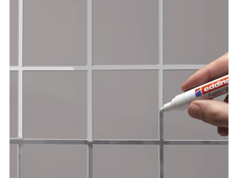 Marcatore per fughe edding 8200 punta conica 2-4 mm bianco 4-8200-1-4049