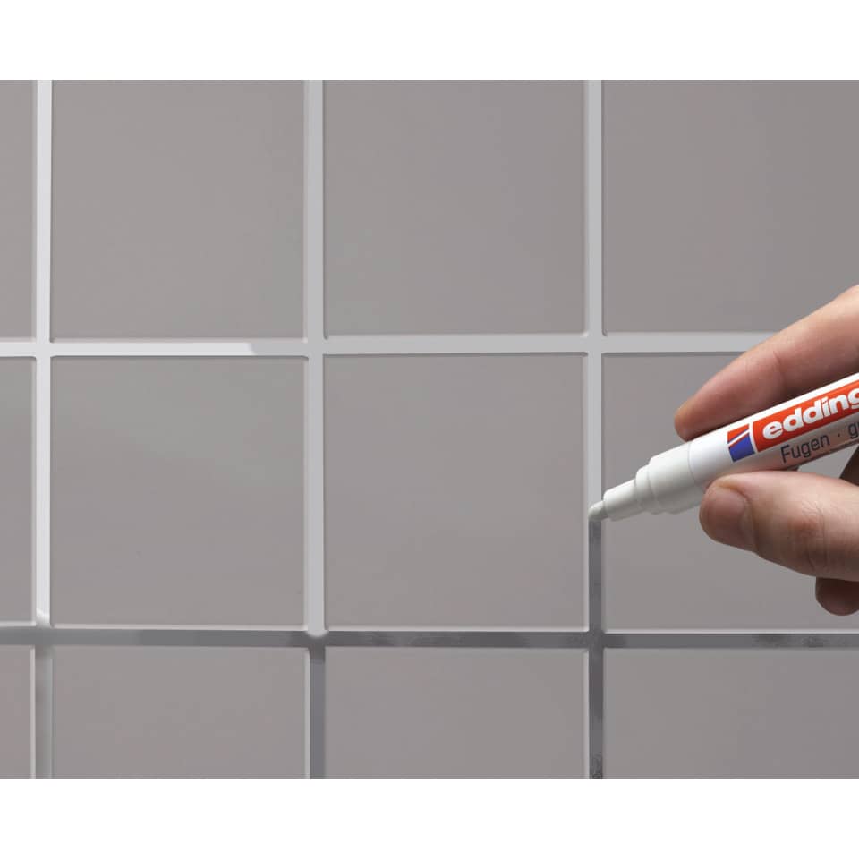 Marcatore per fughe edding 8200 punta conica 2-4 mm bianco 4-8200-1-4049