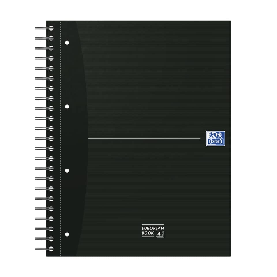 Quaderno spiralato OXFORD European Book Oxford Office Essentials A4+ assortiti quadretti 5 mm - 100104738