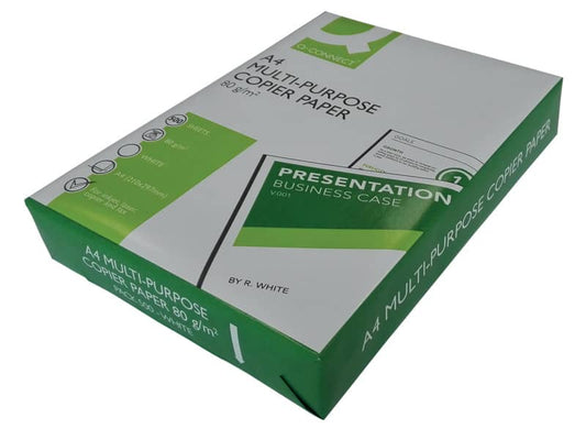 Carta per stampe e copie A4 Q-Connect 80 g/m² Risma da 500 fogli - CON0800049