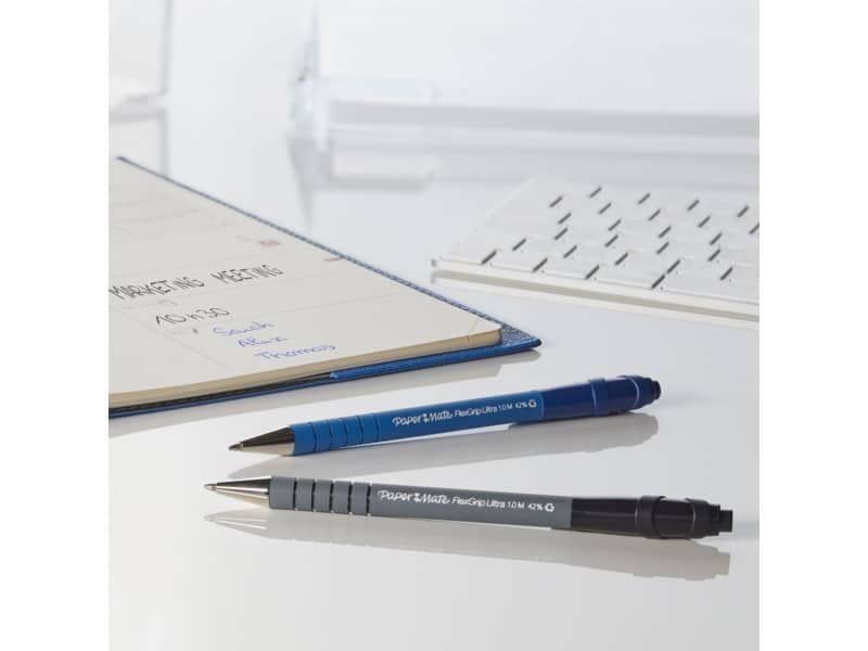 Penna a sfera a scatto Paper Mate Flexgrip Ultra M 1,0 mm assortiti espositore a 36 - S0189343