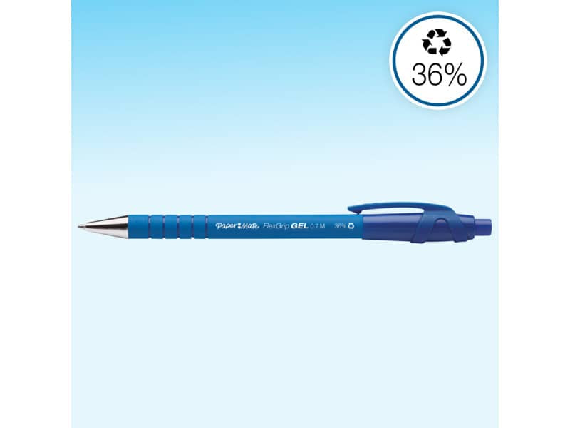 Penna a sfera a scatto Paper Mate Flexgrip Elite L 1,4 mm blu S0767610