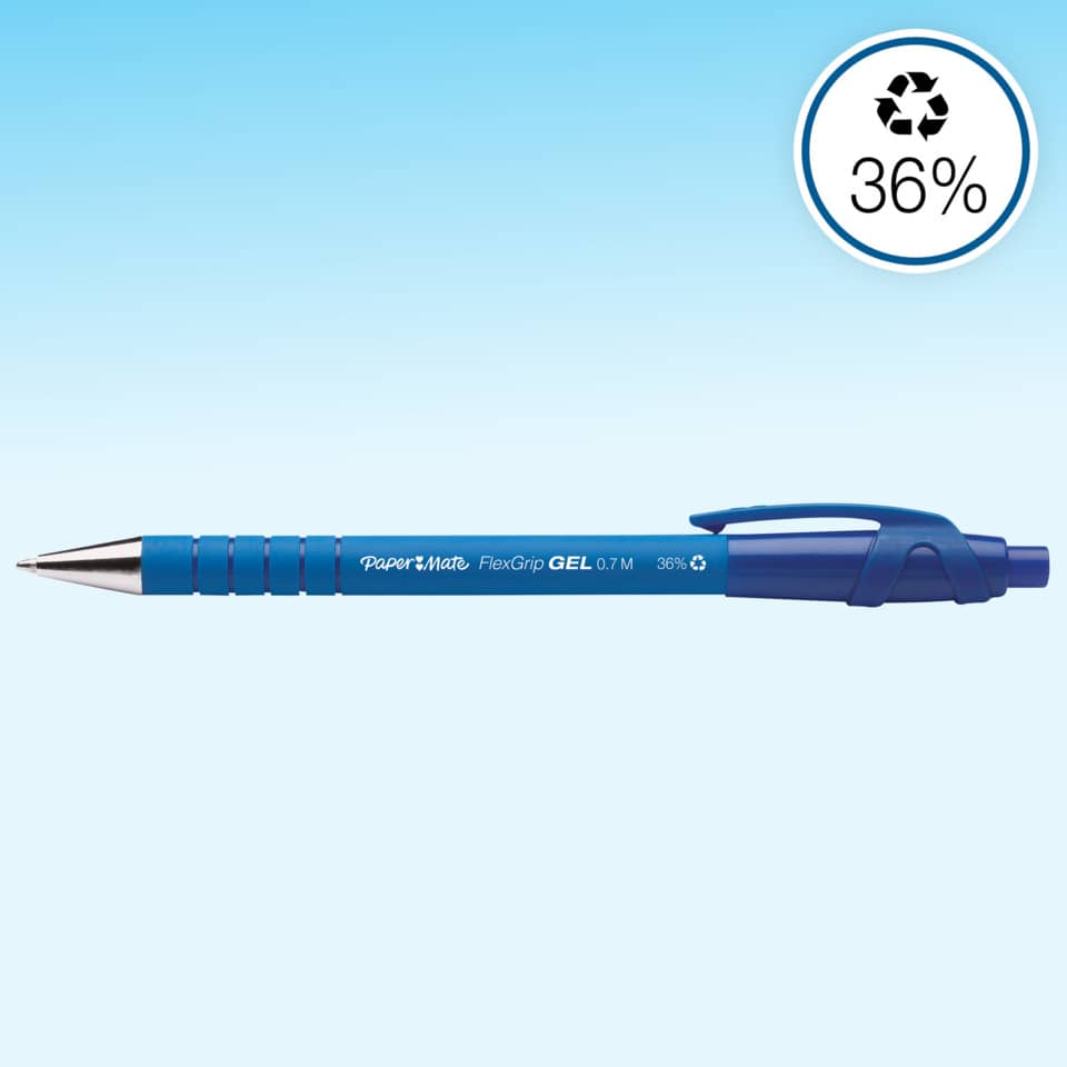 Penna a sfera a scatto Paper Mate Flexgrip Elite L 1,4 mm blu S0767610