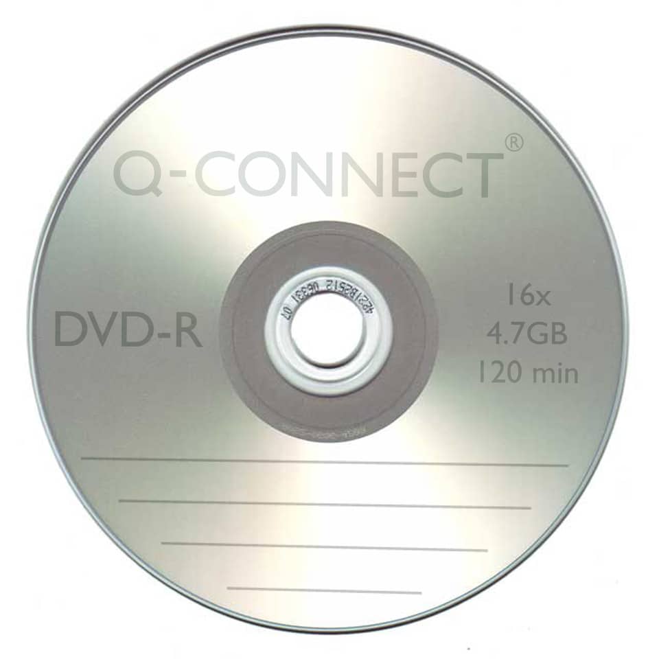 DVD-R Q-Connect Spindle 16x 120 min stampabile conf. da 25 pezzi - KF18021