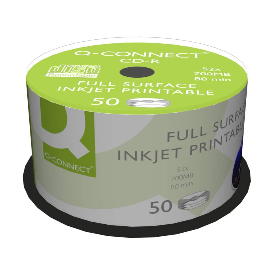 CD-R stampabili Q-Connect spindle 700 MB 80 min 52x conf. 50 - KF18020