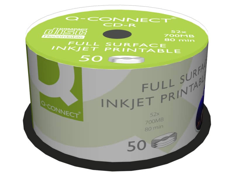 CD-R stampabili Q-Connect spindle 700 MB 80 min 52x conf. 50 - KF18020