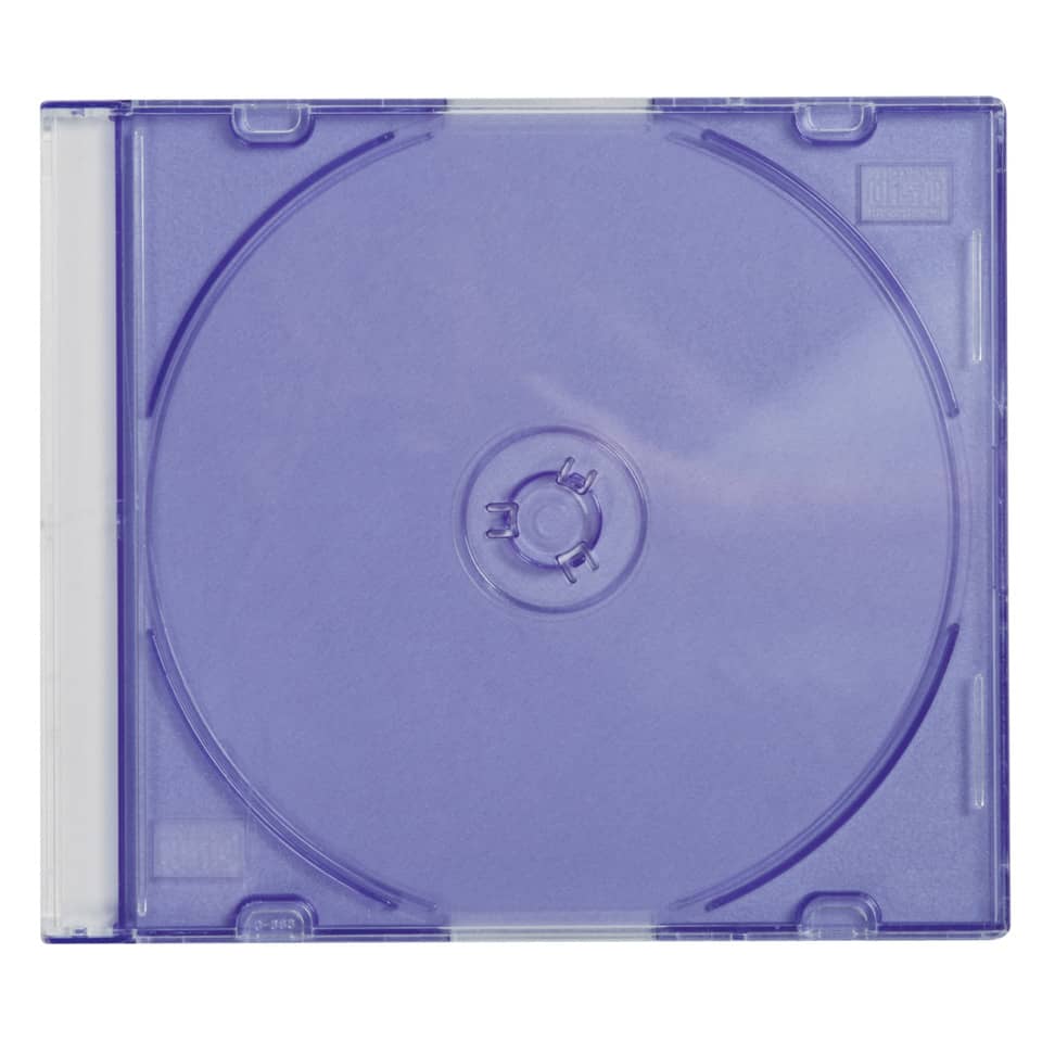 Porta CD/DVD Q-Connect Slim Case standard sp. 5 mm colori assortiti conf. 25 pezzi - KF04384