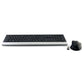 Set tastiera e mouse wireless Media Range serie highline QWERTZ, nero/argento - MROS105