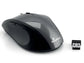Mouse ottico Media Range 5 pulsanti, serie highline, wireless 1600 dpi carbonio/nero - MROS207